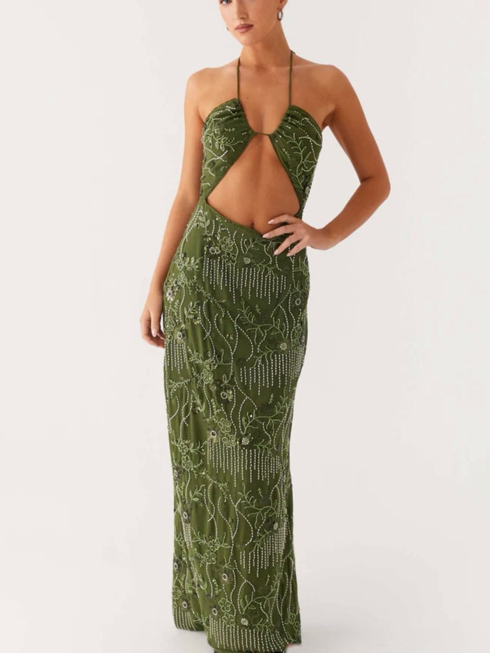 PEPPERMAYO Phoenicia Beaded Maxi Dress - Picture 1 of 3